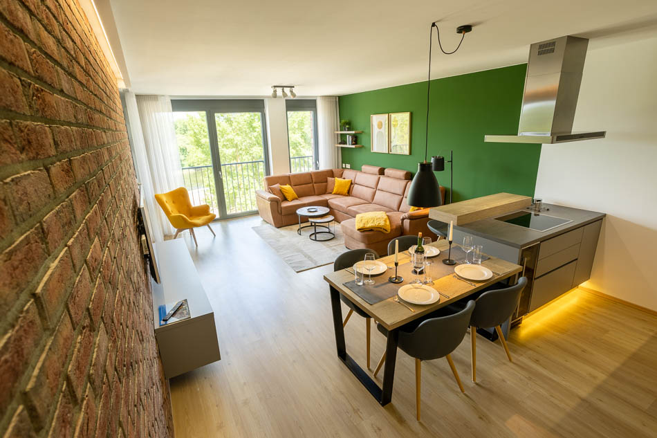 Wohnzimmer und Küche
